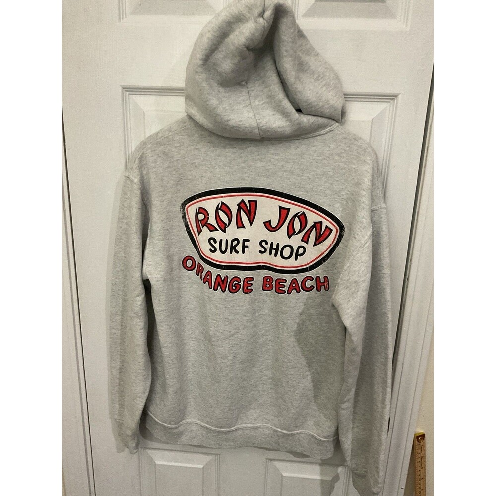 Ron Jon Surf Shop Orange Beach Hoodie Men’s Medium Grey - Picture 2 of 7